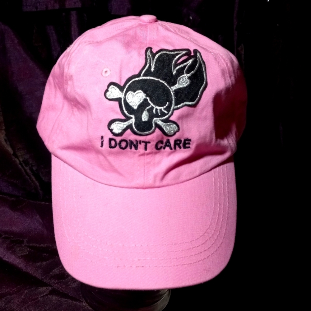 I don't care, pink , Ball cap